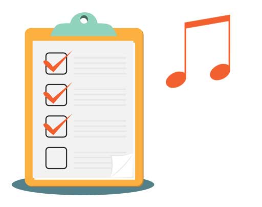 Lista de comprobación de la musicalidad