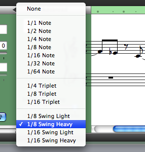 Use GarageBands automatic quantizing to fix small mistakes easily