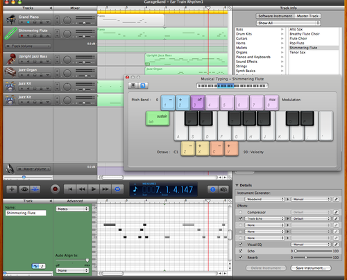 GarageBand User Interface