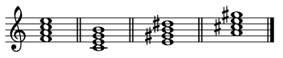 Major Seventh Block Chords