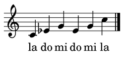 Singing up to the first inversion of a minor triad