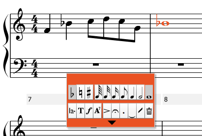 Input notes one-by-one to re-create your score, or create a new composition