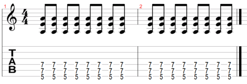 Example 1 - Power chords without dynamics
