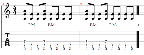 Example 2 - Same chords with added dynamics