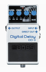 Boss DD-3 Pedal - a classic digital echo