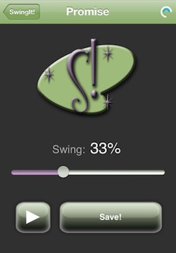 SwingIt! iOS app makes any song swing