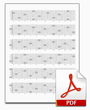 Guitar Fretboard Note Reference PDF