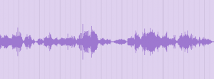 Waveform of original audio recording for Creepy Whisper FX