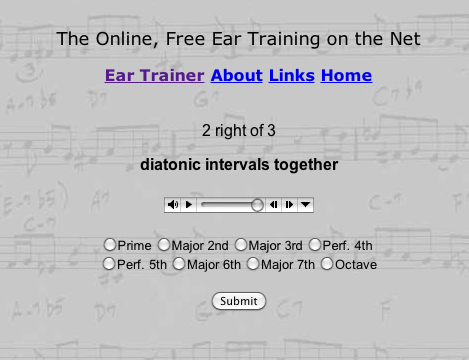 Train intervals and chords with this ear training site