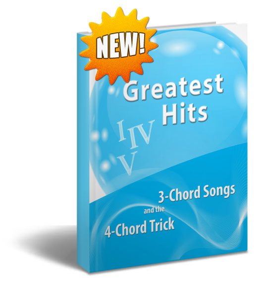 Play the most popular chord progressions by ear with "3-Chord Songs and the 4-Chord Trick"