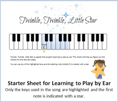 Play by Ear Starter Sheets