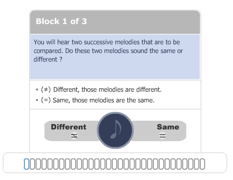 Montreal Tone Deafness Test Online