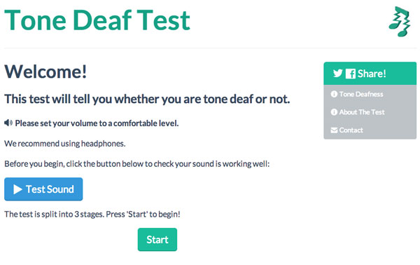 Test yourself for tone deafness