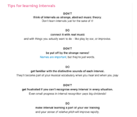 interval ear training tips