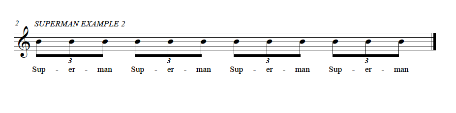 Superman Triplet Exercise