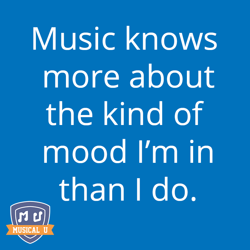 Music knows more about the mood