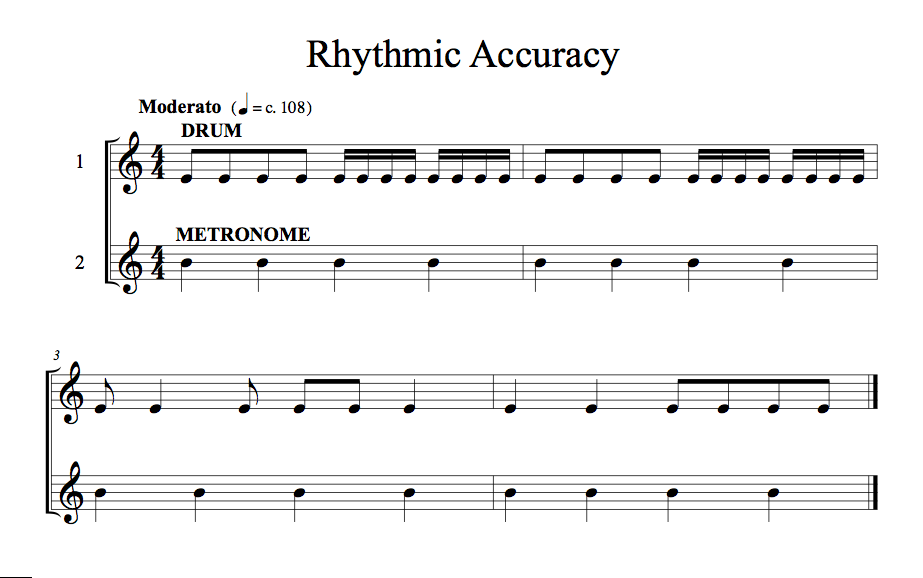 Rhythmic Accuracy 1 Drum EX1