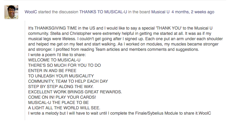 musical u membership