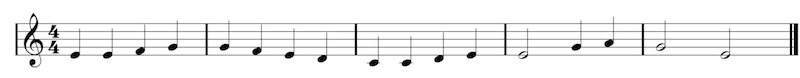 Example without harmony