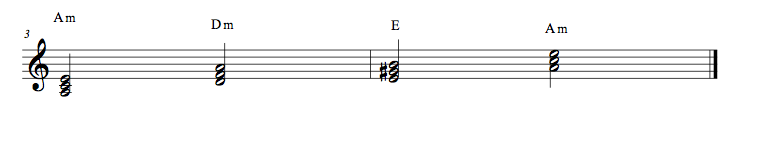 Minor Chord Progressions - 145 E MAJOR