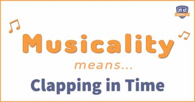 Musicality means clapping in time