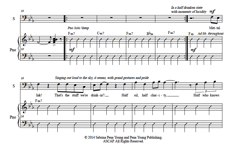 LEAD SHEET EXAMPLE