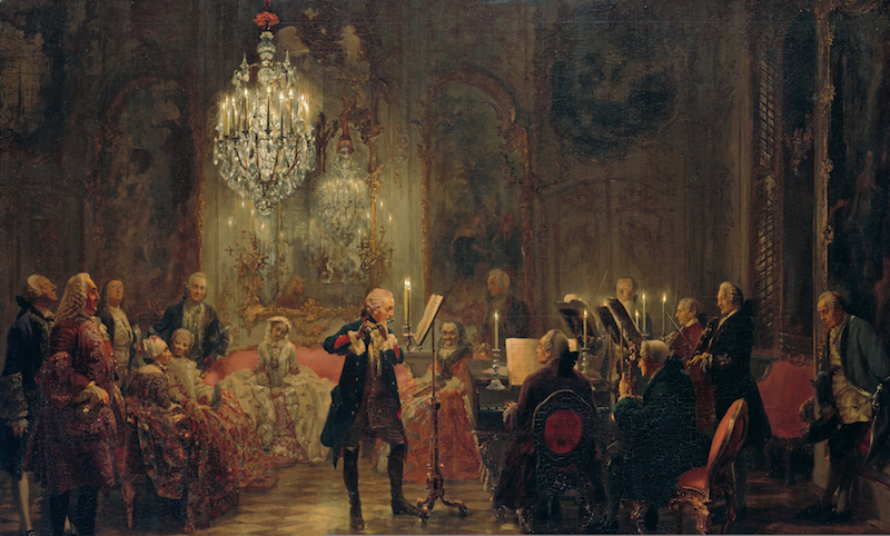 Frederick the Great Playing the Flute