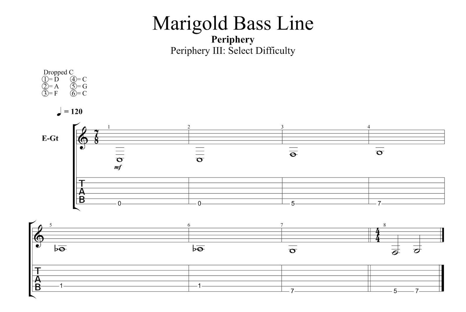 Marigold Bass Line 2