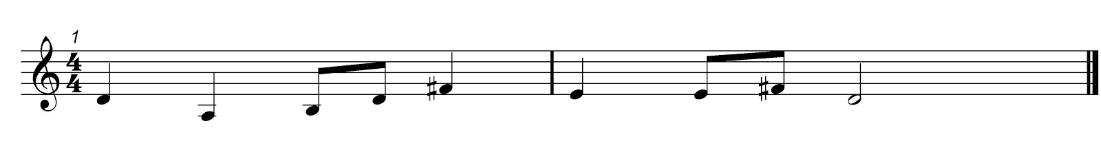 Pentatonic Solfa Melody 2 Score 1