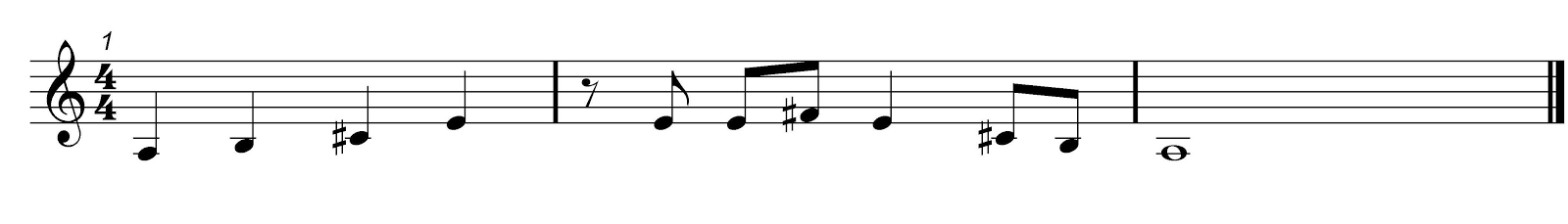 Pentatonic Solfa Melody 4 Score 1