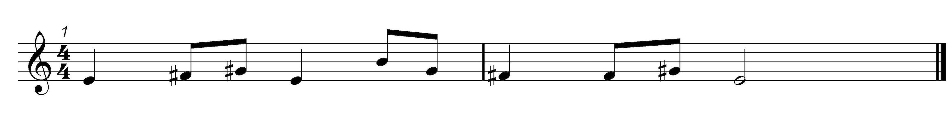 Pentatonic Solfa Melody 5 - Score
