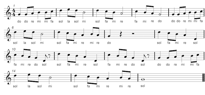 Long Long Ago Score with Solfa