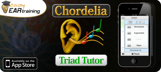 Chordelia: Triad Tutor helps you recognise chords by ear