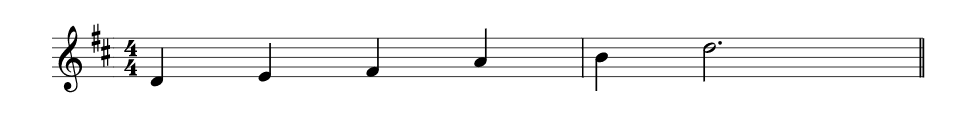 D Major Pentatonic