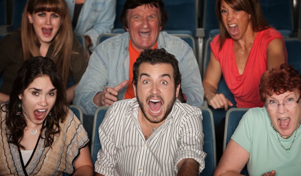 Terrified audience