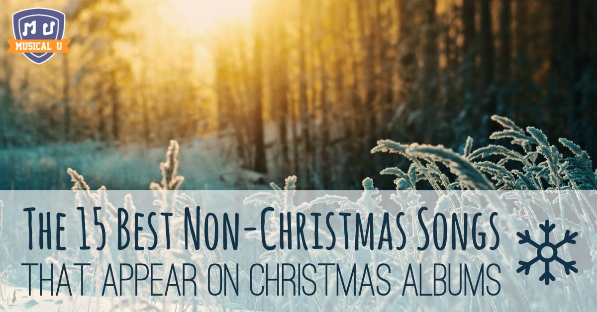 Non-Christmas songs on Christmas albums