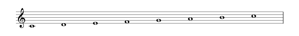 C major scale 