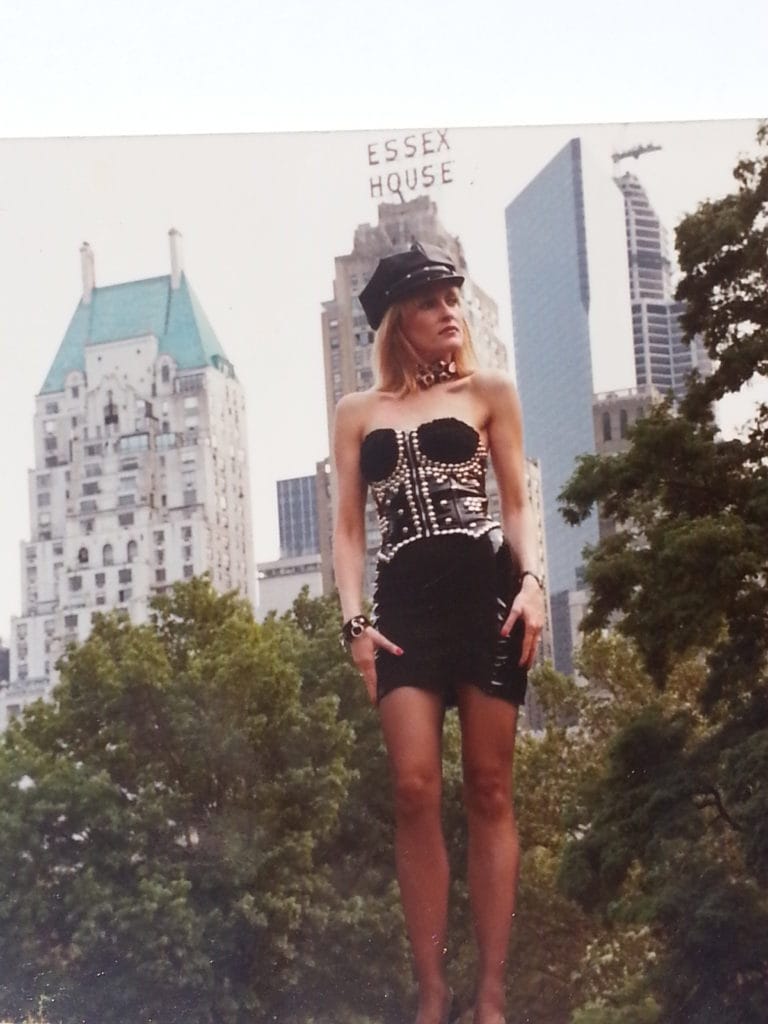 Diane Mozzone modelling in New York City