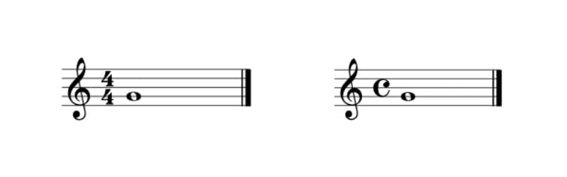 4/4 time signatures