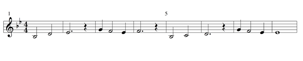 Exercice de chant à vue