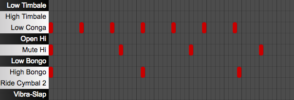 Online sequencer for polyrhythms