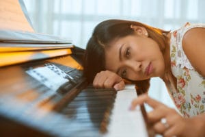 piano student feeling lost and without inpiration.