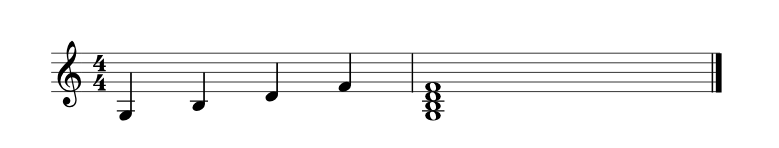 V7 chord in the ii-V7-I