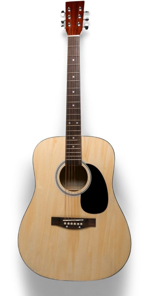 Dreadnought acoustic guitar shape